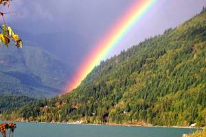 Rainbow in Harrison Hot Springs BC